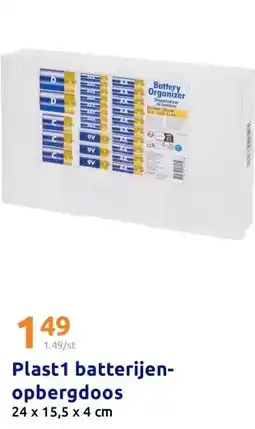 Action Plast1 batterijen-opbergdoos aanbieding