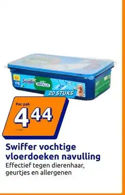 Action Swiffer vochtige vloerdoeken navulling aanbieding