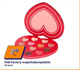 Action FAB Factory oogschaduwpalette aanbieding