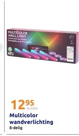 Action Multicolor wandverlichting aanbieding
