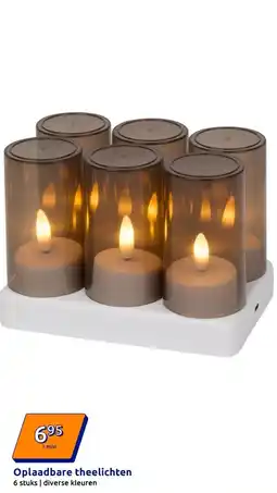 Action Oplaadbare theelichten aanbieding