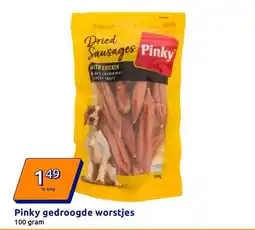 Action Pinky gedroogde worstjes aanbieding