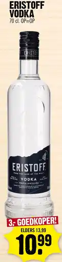 Super Dirck 3 ERISTOFF VODKA aanbieding