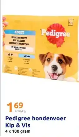 Action Pedigree hondenvoer Kip & Vis aanbieding