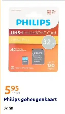 Action Philips geheugenkaart aanbieding