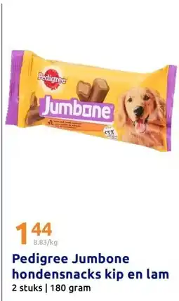 Action Pedigree Jumbone hondensnacks kip en lam aanbieding
