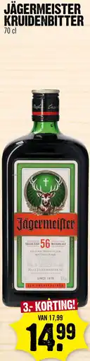 Super Dirck 3 JÄGERMEISTER KRUIDENBITTER aanbieding