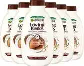 Bol.com Garnier Loving Blends - Shampoo - Kokosmelk & Macadamia - Normaal tot Droog Haar - 6x300 ml aanbieding