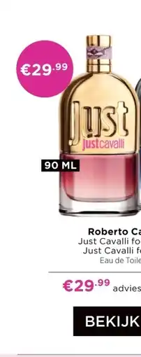 ICI Paris XL Roberto Cavalli Just Cavalli for Her aanbieding