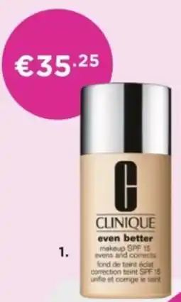 ICI Paris XL Clinique Even Better Foundation Neutral aanbieding