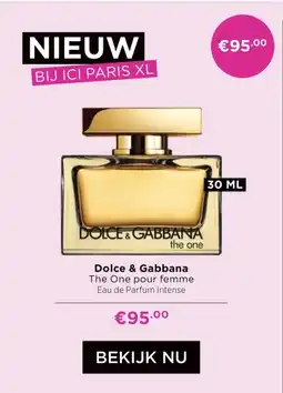 ICI Paris XL Dolce & Gabbana The One pour femme aanbieding