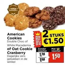 Vomar Voordeelmarkt American Cookies aanbieding