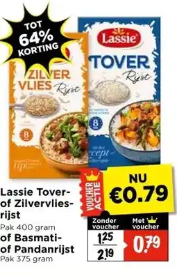 Vomar Voordeelmarkt Lassie Tover-of Zilvervlies-rijst aanbieding
