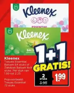 Vomar Voordeelmarkt Kleenex aanbieding