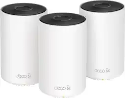 MediaMarkt TP-LINK Deco XE75 | AXE5400 Tri-Band Smart Mesh Wi-Fi 6E (3-Pack) Multiroom-wifi (mesh) aanbieding
