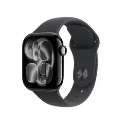 MediaMarkt APPLE Watch Series 11GPS + Cellular - 42mmAluminium Case - Black Sport Band S/M Smartwatch Jet Black aanbieding