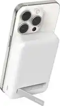 MediaMarkt BELKIN 10000 mAh Qi2 Powerbank met kickstand – (MagSafe‑compatibel) Wit aanbieding