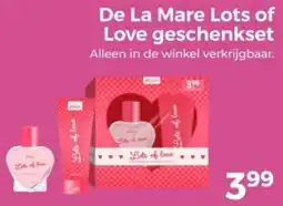 Trekpleister De La Mare Lots of Love geschenkset aanbieding