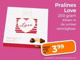 Trekpleister Pralines Love aanbieding
