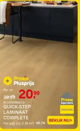 Praxis Quick Step laminaat complete aanbieding