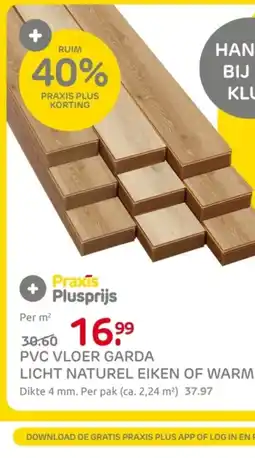 Praxis Pvc vloer garda licht naturel eiken of warm aanbieding
