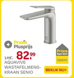 Praxis Aquavive wastafelmeng kraan senio aanbieding