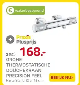 Praxis Grohe thermostatische douchekraan precision feel aanbieding