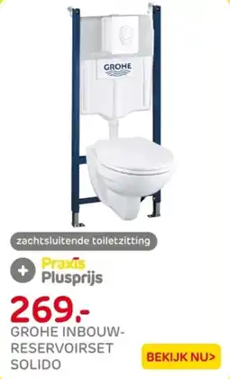 Praxis Grohe inbouwreservoir set solido aanbieding