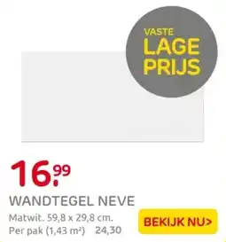 Praxis Wandtegel neve aanbieding