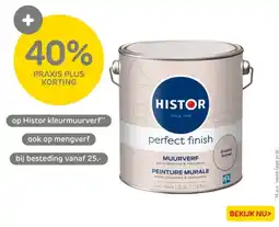 Praxis Histor kleurmuurverf aanbieding