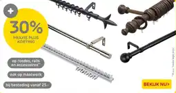 Praxis Op roedes, rails en accessoires aanbieding