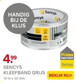 Praxis Sencys kleefband grijs aanbieding