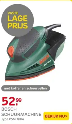 Praxis Bosch schuurmachine aanbieding