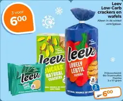 Trekpleister Leev Low-Carb crackers en wafels aanbieding