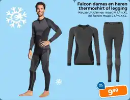 Trekpleister Falcon dames en heren thermoshirt of legging aanbieding