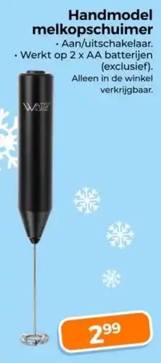 Trekpleister Handmodel melkopschuimer aanbieding
