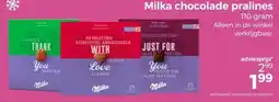 Trekpleister Milka chocolade pralines aanbieding
