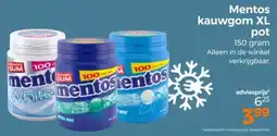Trekpleister Mentos kauwgom XL pot aanbieding