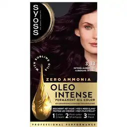 Kruidvat Syoss Oleo Intense 3-33 Intens Aubergine Permanente Haarkleuring aanbieding