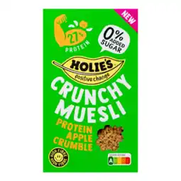 Albert Heijn Holie's Crunchy muesli protein apple crumble aanbieding