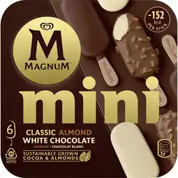 Albert Heijn Magnum Mini classic almond white aanbieding