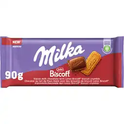 Albert Heijn Milka Chocoladereep lotus biscoff aanbieding
