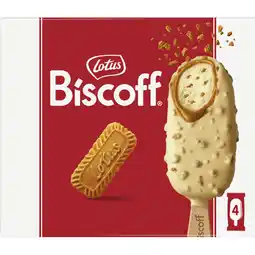 Albert Heijn Lotus Biscoff Speculoos roomijs witte chocolade aanbieding