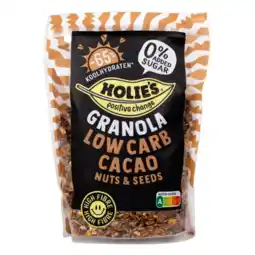 Albert Heijn Holie's Granola low carb cacao nuts & seeds aanbieding