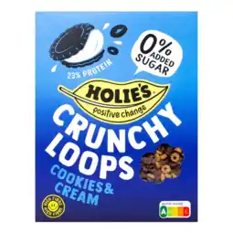Albert Heijn Holie's Crunchy loops cookies & cream aanbieding