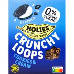 Albert Heijn Holie's Crunchy loops cookies & cream aanbieding