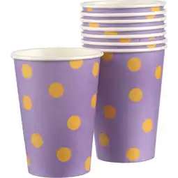 Albert Heijn AH Bekers karton paars stip aanbieding