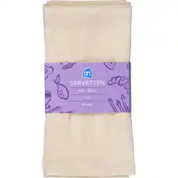Albert Heijn AH Servet linnen uni geel aanbieding