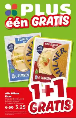 PLUS Alle Milner Kaas aanbieding