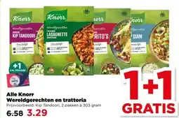 PLUS Alle Knorr Wereldgerechten en trattoria aanbieding